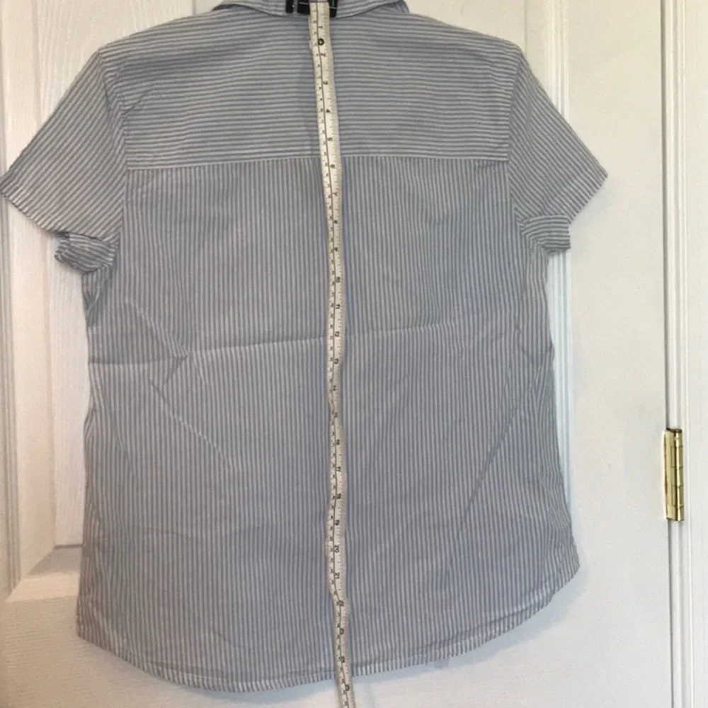 Aerie stripe blue pajama set 100% cotton - Picture 6 of 9
